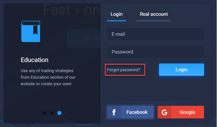 Come ripristinare la password?